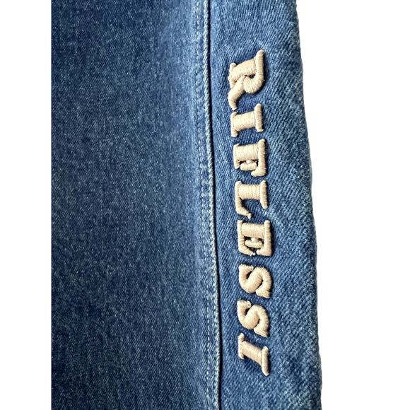 Riflessi Blue Jeans Unused Vintage New Old Stock 72 Raised Lettering Mens 32/33 - Picture 3 of 6